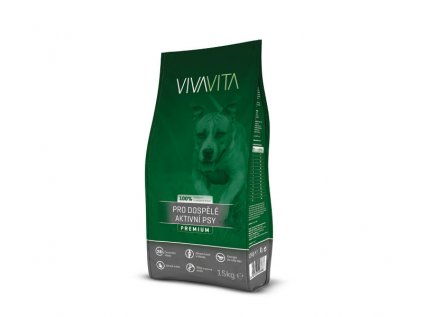 2346 vivavita granules for adult active dogs 15kg