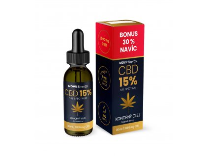 CZ MOVit CBD 15% Full Spectrum konopný olej 20ml