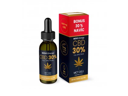 CZ MOVit CBD 30% Full Spectrum konopný olej 20ml