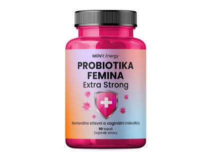 MOVit Probiotika FEMINA EXTRA STRONG, 90 kapslí