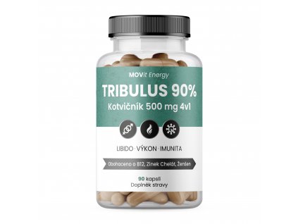 CZ MOVit TRIBULUS 90% Kotvičník 500 mg 4v1