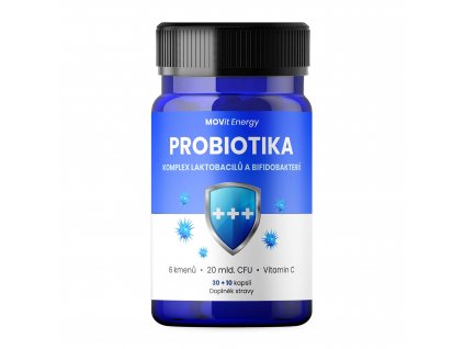 CZ MOVit Probiotika - komplex laktobacilů a bifidobakterií 30 + 10 cps.