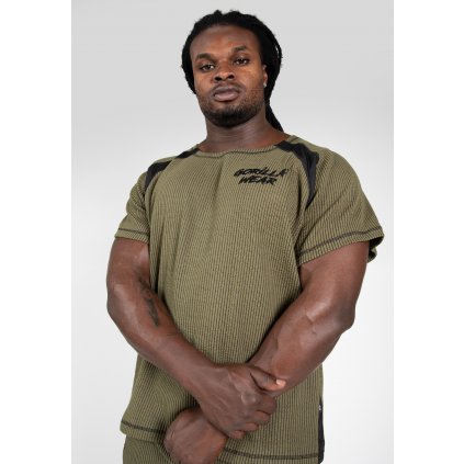 90541409 augustine old school work out top army green 7