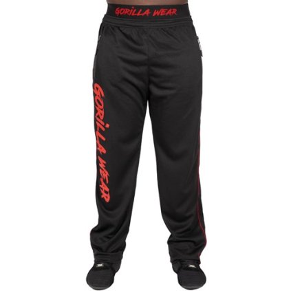 mercury mesh pants black red