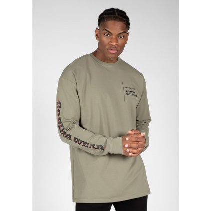 90607409 boise oversized long sleeve army green 8