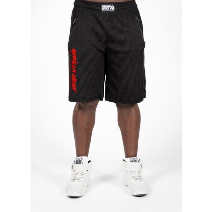 augustine old school shorts black red 2xl 3xl