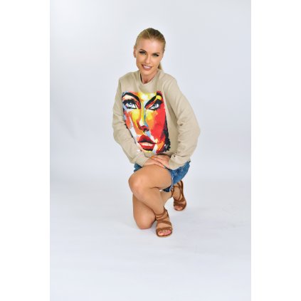 Dámska mikina Summer Sweatshirt - Béžová