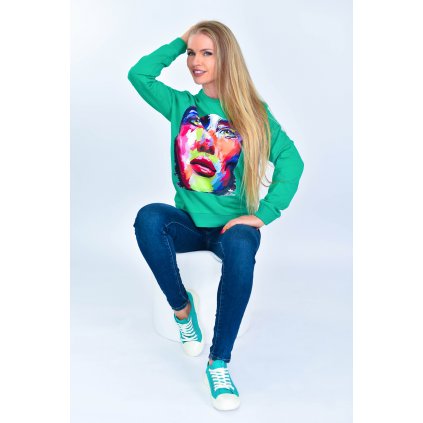 Dámska mikina Summer Sweatshirt - Zelená