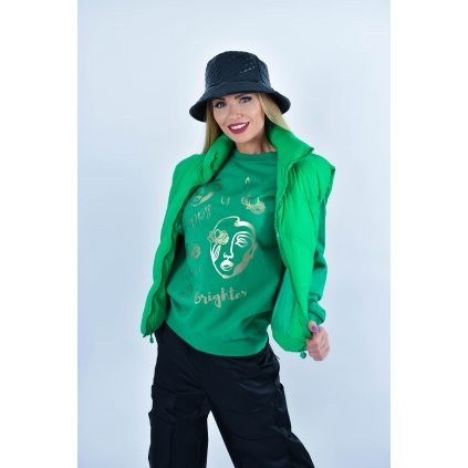 Dámska mikina Luxury Sweatshirt - Zelená