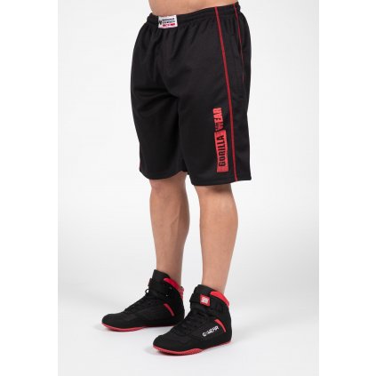 91012905 wallace mesh shorts black red 15