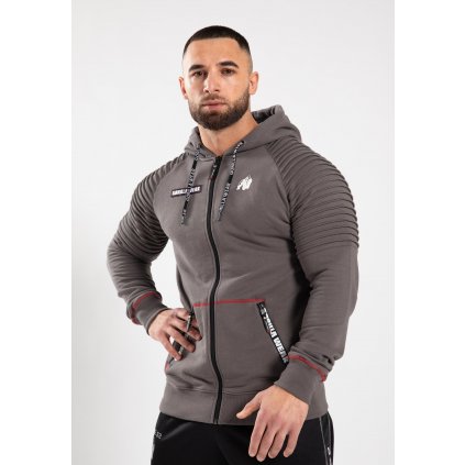 90841800 georgia zipped hoodie gray