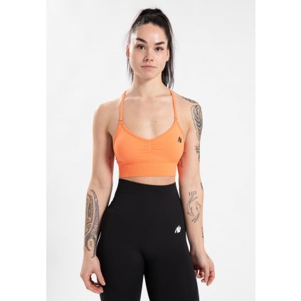 91553620 olivia seamless sports bra peach 11