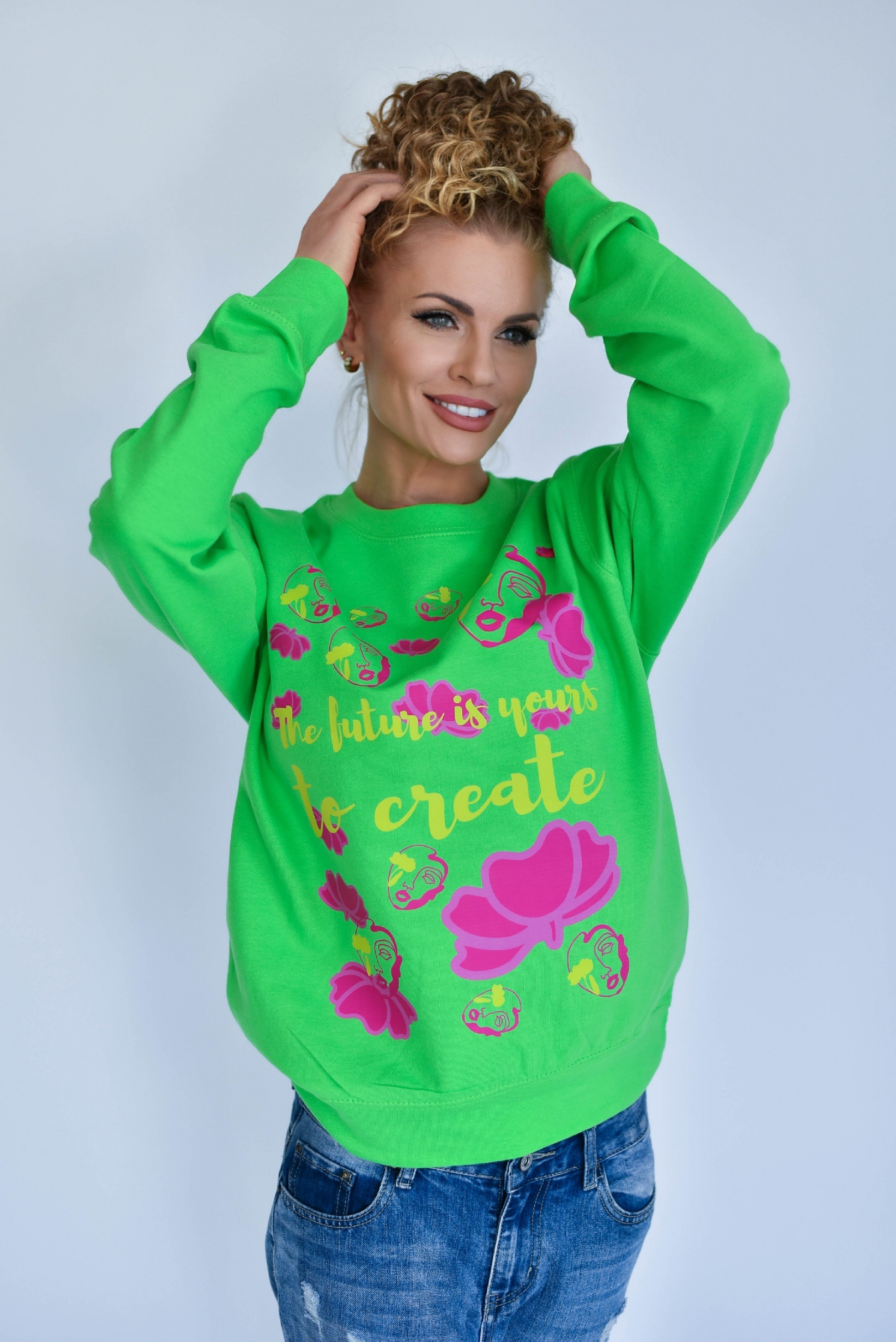 Dámska mikina Freestyle Sweatshirt - Svetlozelená/ Head Farba: Zelená, Veľkosť: M/L