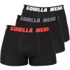 gorilla wear boxershorts 3 pack black 3
