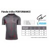 size chart performance t shirt