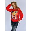 Dámska mikina Oversized Sweatshirt - Červená