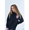 Dámska mikina Crazy Hoodie - Čierna / Face1