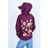 Dámska mikina Crazy Hoodie - Bordová