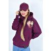Dámska mikina Crazy Hoodie - Bordová