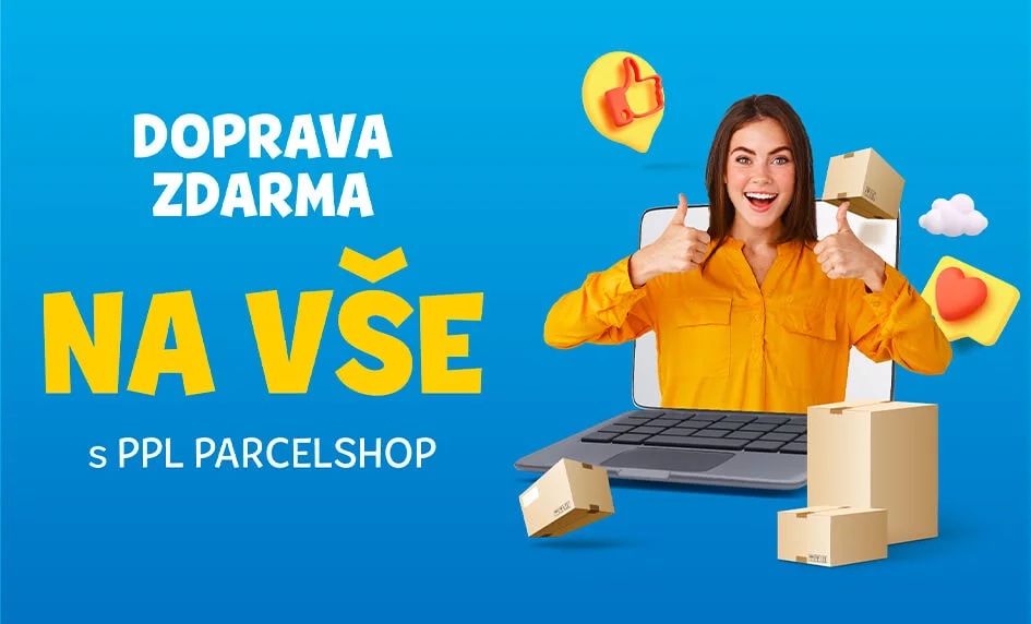 Doprava ZDARMA na vše s PPL Parcelshop