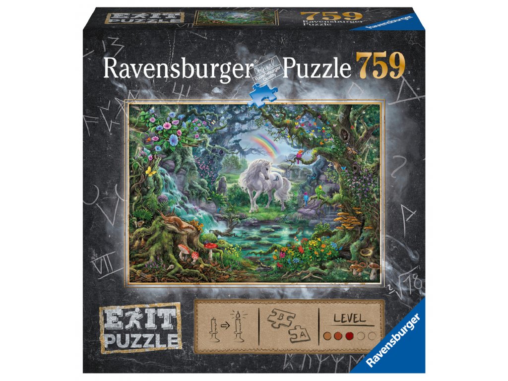 RAVENSBURGER PUZZLE 150304 Exit Puzzle: Jednorožec 759 dílků