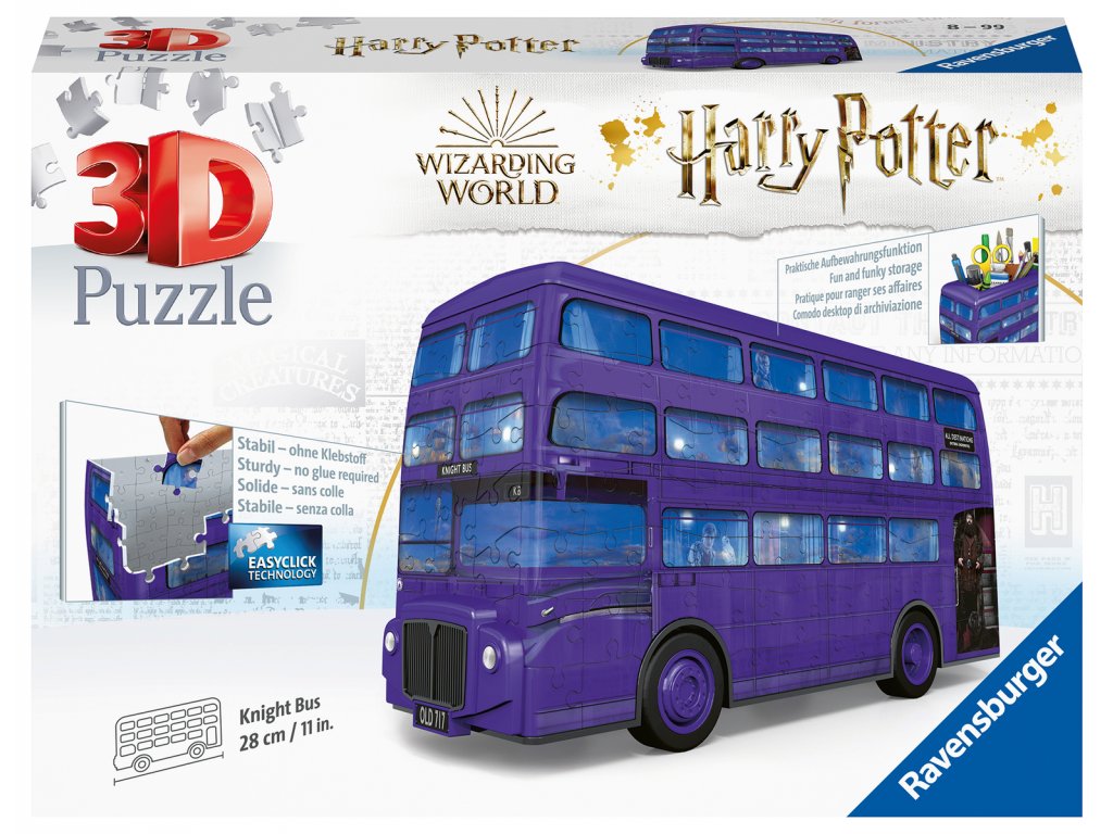 RAVENSBURGER 3D PUZZLE 111589 Harry Potter: Rytířský autobus 216 dílků