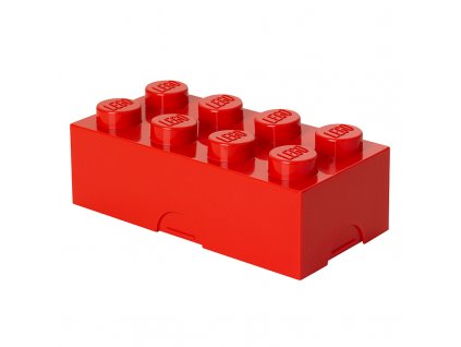 LEGO box na svačinu 100 x 200 x 75 mm - červená