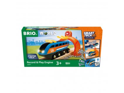 BRIO WORLD 33971 SMART TECH SOUND Nahrávací lokomotiva