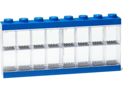 LEGO sběratelská skříňka na 16 minifigurek - modrá