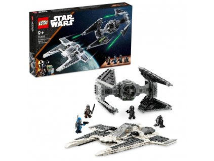 LEGO® Star Wars™ 75348 Mandalorianská stíhačka třídy Fang proti TIE Interceptoru