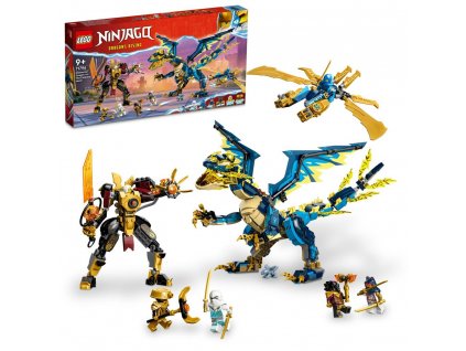 LEGO® NINJAGO® 71796 Živelný drak proti robotovi císařovny