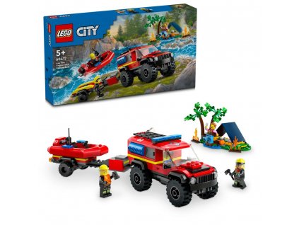 LEGO® City 60412 Hasičský vůz 4x4 a záchranný člun