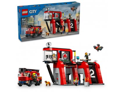 LEGO® City 60414 Hasičská stanice s hasičským vozem