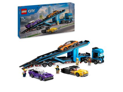 LEGO® City 60408 Kamion pro přepravu aut se sporťáky