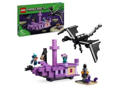 LEGO® Minecraft® 21264 Drak z Enderu a loď z Endu