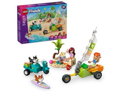 LEGO® Friends 42641 Dobrodružství se surfujícími psy a skútrem