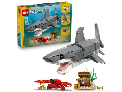 LEGO® Creator 31381 Divoký žralok a truhla s pokladem