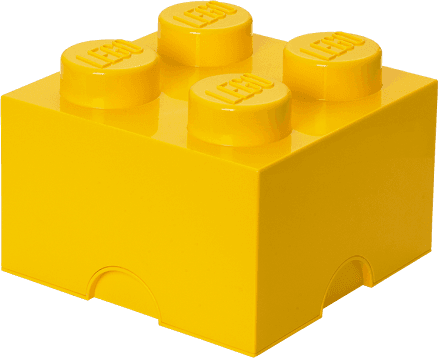 LEGO úložný box 4 - žlutá