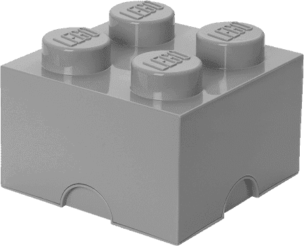 LEGO úložný box 4 - šedá