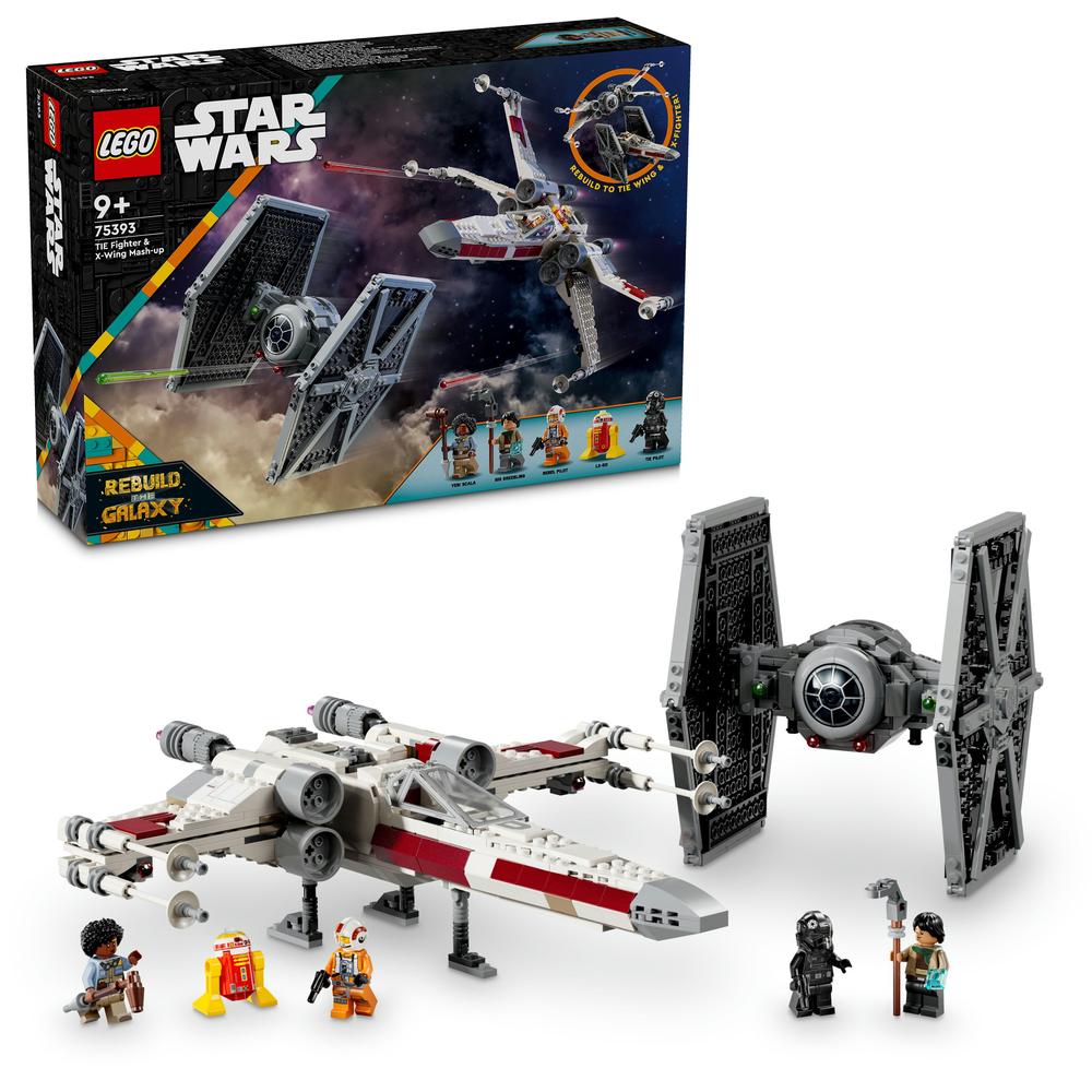 LEGO Star Wars 75393 Stíhačka TIE a X-wing - kombinovaná stavebnice