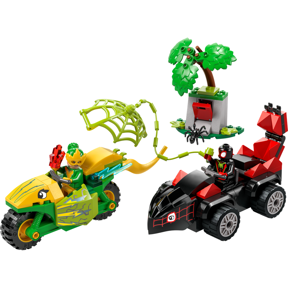 LEGO LEGO® Marvel 11198 Spin, Electro a honička s dinosauřím vozidlem
