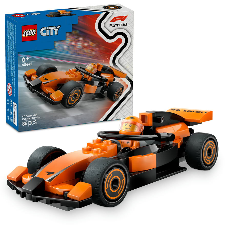 LEGO LEGO® City 60442 Jezdec F1® se závodním vozem McLaren