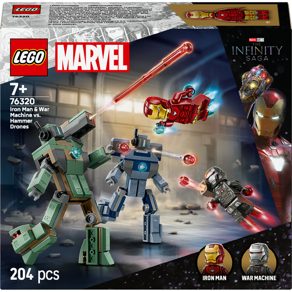 LEGO LEGO® | Marvel 76320 Iron Man a War Machine vs. Hammerovy Drony (obrázek 9)