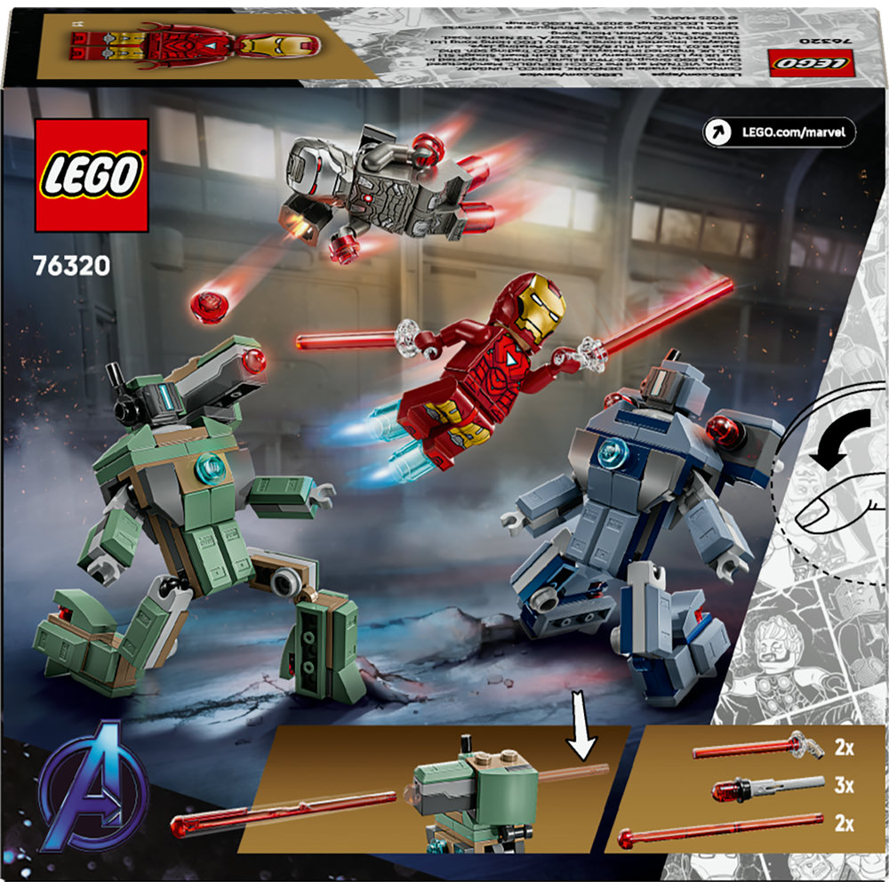 LEGO LEGO® | Marvel 76320 Iron Man a War Machine vs. Hammerovy Drony (obrázek 10)