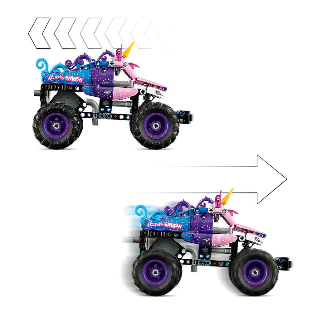 LEGO LEGO® Technic 42220 Monster Jam™ Sparkle Smash™ s natahovacím motorem (obrázek 4)