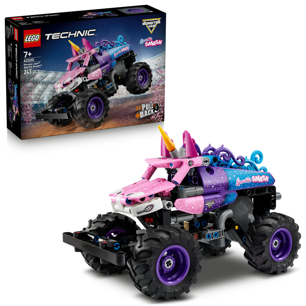 LEGO LEGO® Technic 42220 Monster Jam™ Sparkle Smash™ s natahovacím motorem