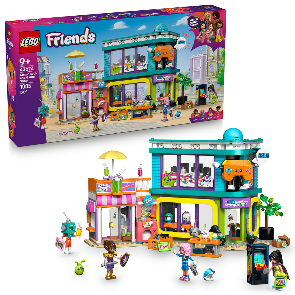 LEGO LEGO® Friends 42674 Obchod s komiksy a videohrami