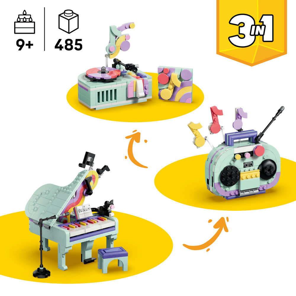LEGO LEGO® Creator 31392 Hudební dekorace: Klavír s kočkou (obrázek 3)
