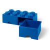 LEGO úložný box 8 s šuplíky - modrá