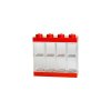 LEGO sběratelská skříňka na 8 minifigurek - červená